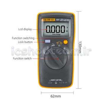 مولتی دیجیتال FLUKE مدل فلوک 101 - Image 2